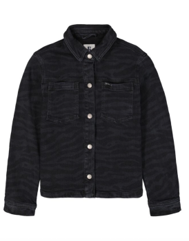 Garcia - Jeansjacke Leopardenmuster